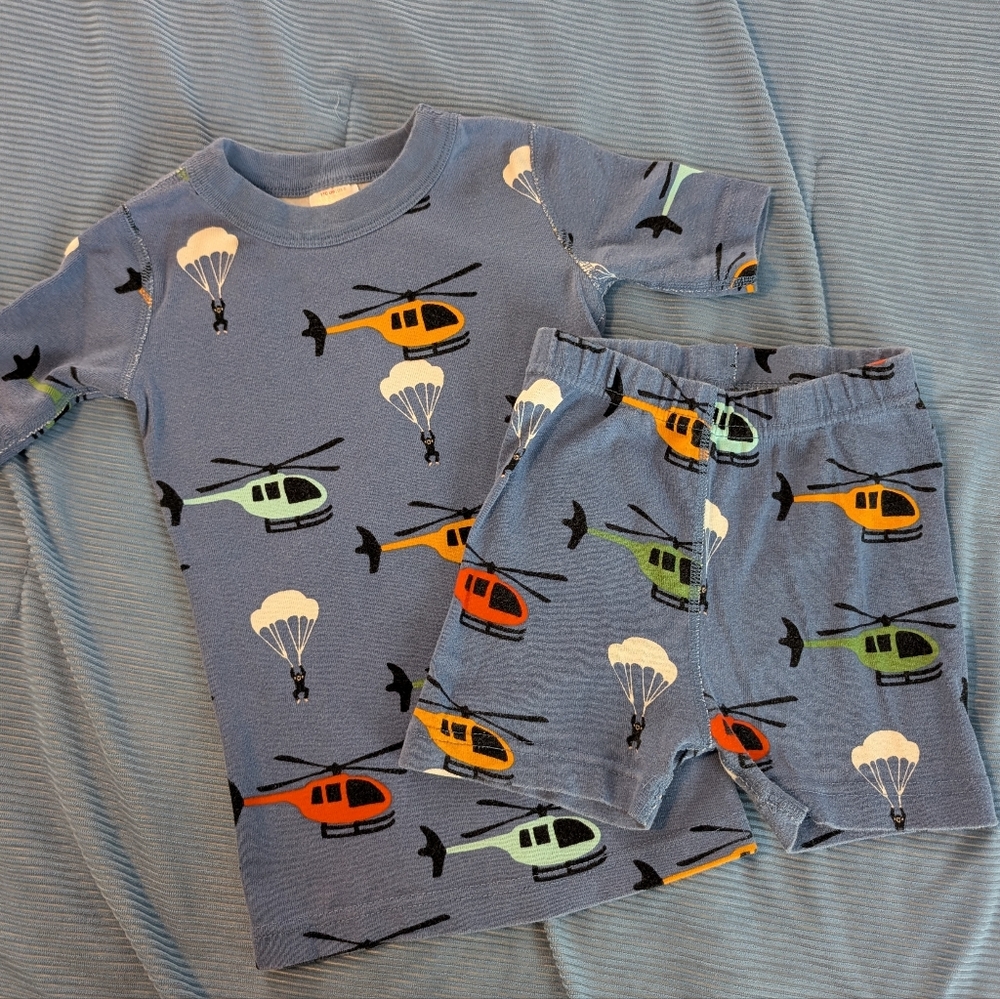 Hanna Andersson Helicopter Print Pajama Set
